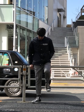 「BEN DAVIS/PROJECT LINE（ベンデイビスプロジェクトライン）のアイテム」を使った、BENCH AT THE GREENEさん（メンズ・173cm）の冬コーディネート