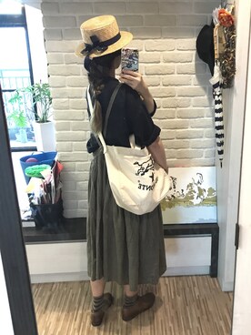 「SHOTOのアイテム」を使った、mikaさん（レディース・169cm）の春コーディネート