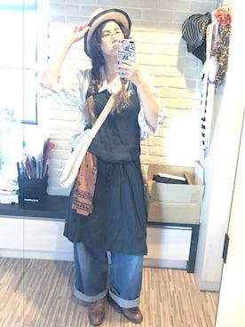 「SHOTOのアイテム」を使った、mikaさん（レディース・169cm）の秋コーディネート