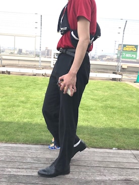 「R.M GANG（アールエムギャングレベルモダニストギャング）のアイテム」を使った、daiさん（メンズ・180cm）の春コーディネート