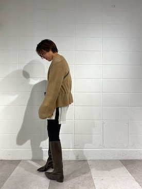 「FABIO RUSCONI（ファビオルスコーニ）のアイテム（ブーツ）」を使った、KOIDE_158cmさん（レディース・158cm）の冬コーディネート