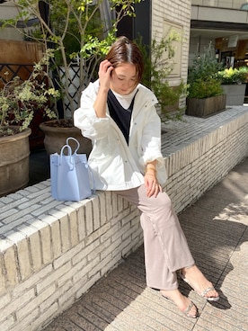「SHENERY」｜「アイテム（モッズコート）」を使った、KOIDE_158cmさん（レディース・158cm）の春コーディネート