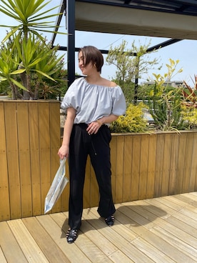 「アイテム（エコバッグ/サブバッグ、シルバー系）」を使った、KOIDE_158cmさん（レディース・158cm）の春コーディネート