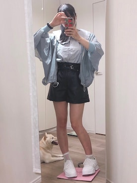 「ドルマン」｜「アイテム（ジャケット/アウター）」を使った、ぼん子さん（レディース・157cm）の夏コーディネート