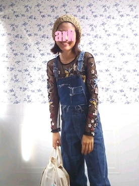 「ZARA（ザラ）のアイテム（シャツ/ブラウス、ブラック系）」を使った、いなちゃん🌷さん（レディース・169cm）の秋コーディネート