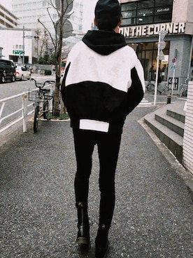 「JOYRICH」｜「アイテム（ブルゾン）」を使った、みうら    かなでさん（メンズ・181cm）の秋コーディネート