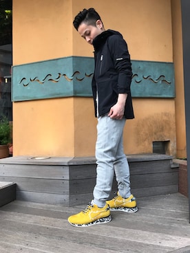 「アイテム（ブルゾン）」を使った、山Dさん（メンズ・160cm・30代）の春コーディネート