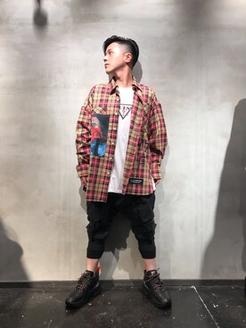Guernika/ゲルニカ/チェックシャツを使った人気ファッション 
