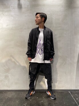 「アイテム（ブルゾン）」を使った、山Dさん（メンズ・160cm・30代）の秋コーディネート