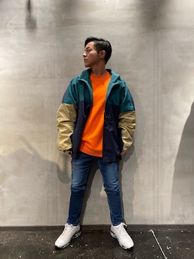 「アイテム（ブルゾン）」を使った、山Dさん（メンズ・160cm・30代）の秋コーディネート