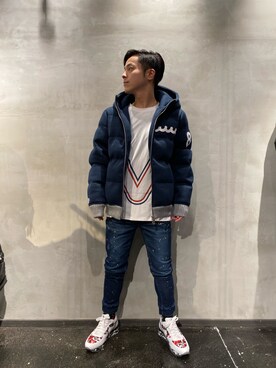「アイテム（ブルゾン）」を使った、山Dさん（メンズ・160cm・30代）の冬コーディネート
