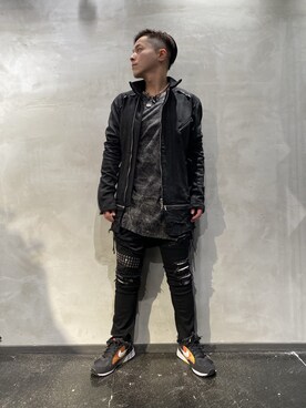 「アイテム（ブルゾン）」を使った、山Dさん（メンズ・160cm・30代）の冬コーディネート