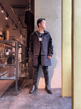 「アイテム（ブルゾン）」を使った、山Dさん（メンズ・160cm・30代）の春コーディネート