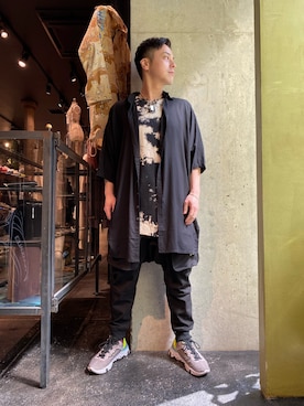 「KMRii（ケムリ）のアイテム（トップス）」を使った、山Dさん（メンズ・160cm）の春コーディネート