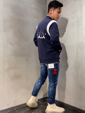 「アイテム（ブルゾン）」を使った、山Dさん（メンズ・160cm・30代）の秋コーディネート