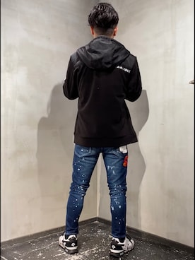 「アイテム（ブルゾン）」を使った、山Dさん（メンズ・160cm・30代）の秋コーディネート