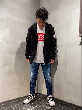 「アイテム（ブルゾン）」を使った、山Dさん（メンズ・160cm・30代）の秋コーディネート