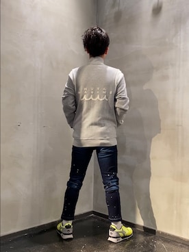 「アイテム（ブルゾン）」を使った、山Dさん（メンズ・160cm・30代）の冬コーディネート