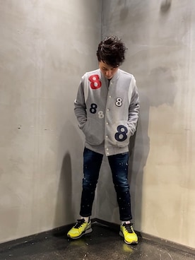 「アイテム（ブルゾン）」を使った、山Dさん（メンズ・160cm・30代）の冬コーディネート