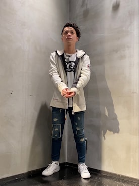 「アイテム（ブルゾン）」を使った、山Dさん（メンズ・160cm・30代）の冬コーディネート