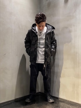 「アイテム（ブルゾン）」を使った、山Dさん（メンズ・160cm・30代）の冬コーディネート