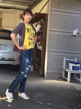 「Import & Select（インポートアンドセレクト）のアイテム（ジャケット/アウター）」を使った、エマさん（レディース・171cm）の夏コーディネート