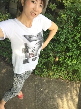 「Import & Select（インポートアンドセレクト）のアイテム（パンツ）」を使った、エマさん（レディース・171cm）の夏コーディネート