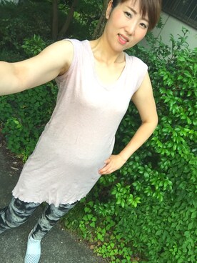 「Import & Select（インポートアンドセレクト）のアイテム（パンツ）」を使った、エマさん（レディース・171cm）の夏コーディネート