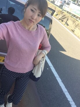 「Import & Select（インポートアンドセレクト）のアイテム（パンツ）」を使った、エマさん（レディース・171cm）の夏コーディネート