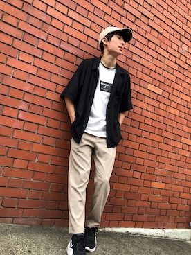 「STUDIO SEVEN（スタジオ セブン）のアイテム（帽子）」を使った、RIKIさん（メンズ・170cm）の秋コーディネート