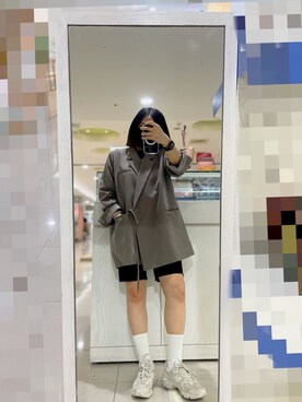 「MEIER.Q（マイヤーキュー）のアイテム（ジャケット/アウター）」を使った、pianoさん（レディース・158cm）の春コーディネート