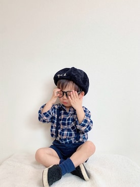 「平成最後のWEARISTAセンバツ」｜「アイテム（スリッポン）」を使った、8さん（キッズ・90cm）の春コーディネート