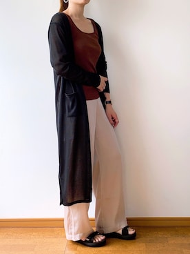 「OZOC（オゾック）のアイテム（トップス）」を使った、yun..さん（レディース・160cm）の春コーディネート