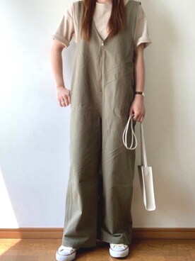 「CONVERSE（コンバース）のconverse（コンバース） ALL STAR OX（オールスターOX）（スニーカー）」を使った、yun..さん（レディース・160cm）の春コーディネート