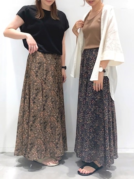 「エスニック」｜「アイテム（ジャージ）」を使った、yun..さん（レディース・160cm）の夏コーディネート