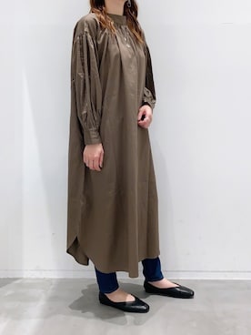 「LAKOLE（ラコレ）のアイテム（シャツワンピース）」を使った、yun..さん（レディース・160cm）の夏コーディネート