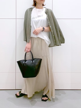 「MARC JACOBS（マークジェイコブス）のアイテム」を使った、yun..さん（レディース・160cm）の夏コーディネート
