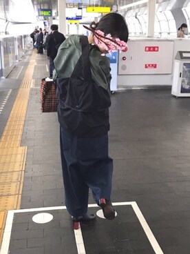「平成最後のWEARISTAセンバツ」｜「アイテム（ブーティ）」を使った、かわぐっちゃんさん（レディース・160cm）の春コーディネート