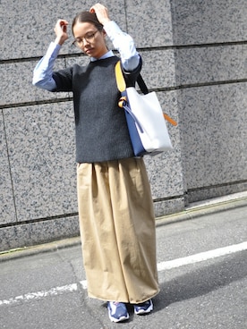 「DRIES VAN NOTEN（ドリスヴァンノッテン）のアイテム（チノパンツ）」を使った、lubbshopさん（レディース・159cm）の秋コーディネート