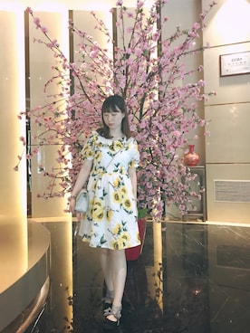 「PULL&BEAR（プルアンドベア）のアイテム（その他シューズ）」を使った、youki さん（レディース・153cm）の夏コーディネート