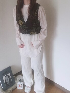 「ビスチェコーデ」｜___akm96さん（レディース・156cm）の春コーディネート