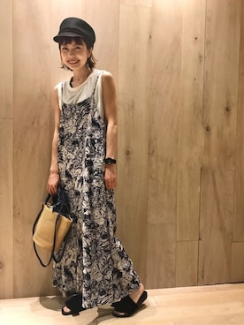 「Discoat」｜「アイテム（オールインワン・サロペット）」を使った、_a_n_c_o___さん（レディース・158cm）の夏コーディネート