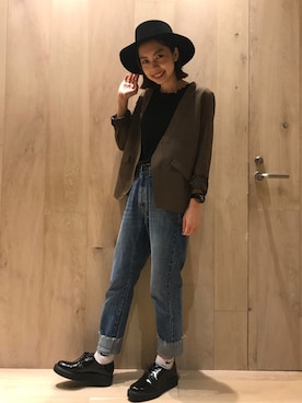 「Discoat Parisien」｜「アイテム（ブルゾン）」を使った、_a_n_c_o___さん（レディース・158cm）の秋コーディネート