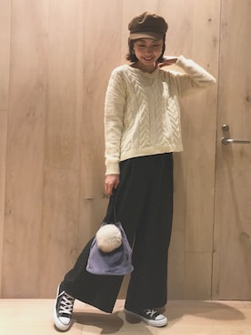 「Discoat Parisien」｜「アイテム（アクセサリー）」を使った、_a_n_c_o___さん（レディース・158cm）の冬コーディネート