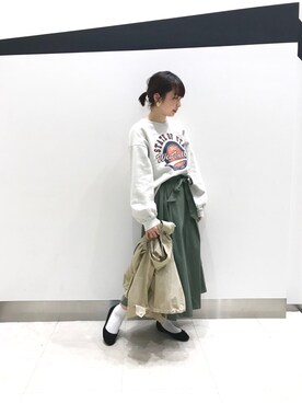 「Discoat Parisien」｜「アイテム（バレエシューズ）」を使った、_a_n_c_o___さん（レディース・158cm）の春コーディネート