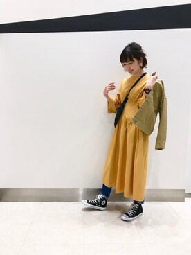 「Discoat Parisien」｜「アイテム（デニムジャケット）」を使った、_a_n_c_o___さん（レディース・158cm）の春コーディネート