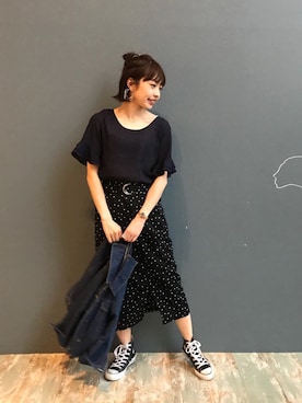 「Discoat Parisien」｜「アイテム（アクセサリー）」を使った、_a_n_c_o___さん（レディース・158cm）の春コーディネート
