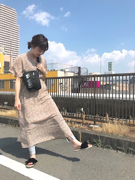 「Dickies（ディッキーズ）のアイテム（バッグ）」を使った、_a_n_c_o___さん（レディース・158cm）の夏コーディネート