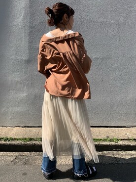 「Discoat」｜「アイテム（キャミソール）」を使った、_a_n_c_o___さん（レディース・158cm）の春コーディネート