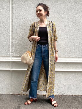 「Discoat」｜「アイテム（キャミソール）」を使った、_a_n_c_o___さん（レディース・158cm）の夏コーディネート